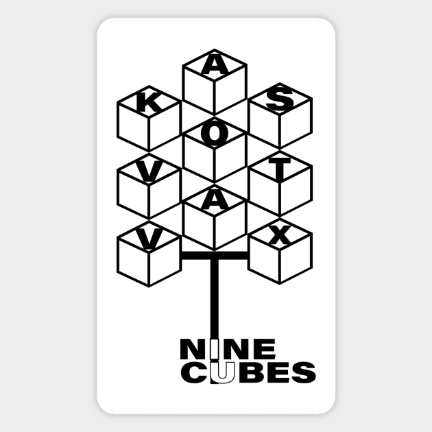 Nine Cubes Magnet by Ninjaroll